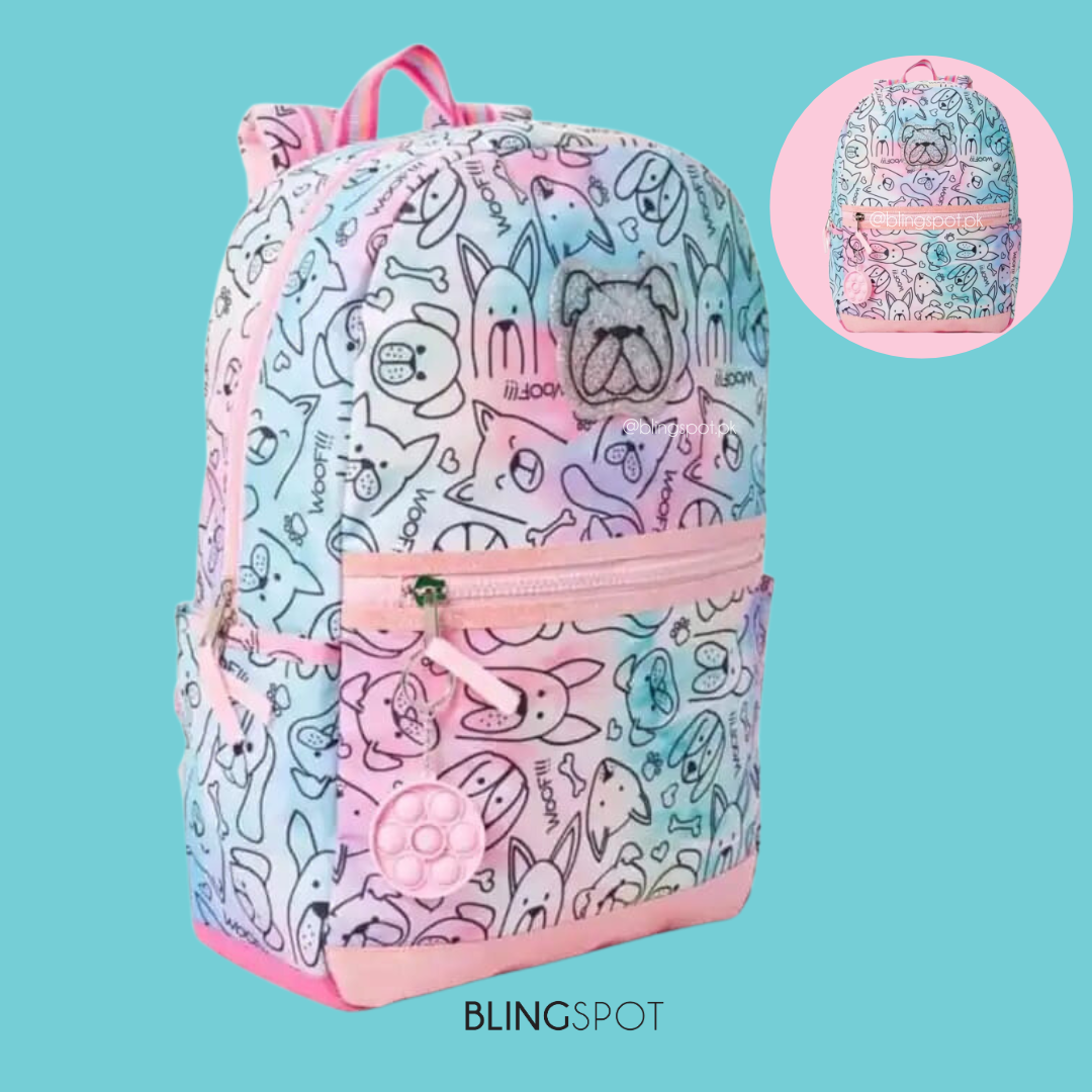 Cute Dog Backpack ( 2in 1 )  - Laptop Bag &amp; School Bag