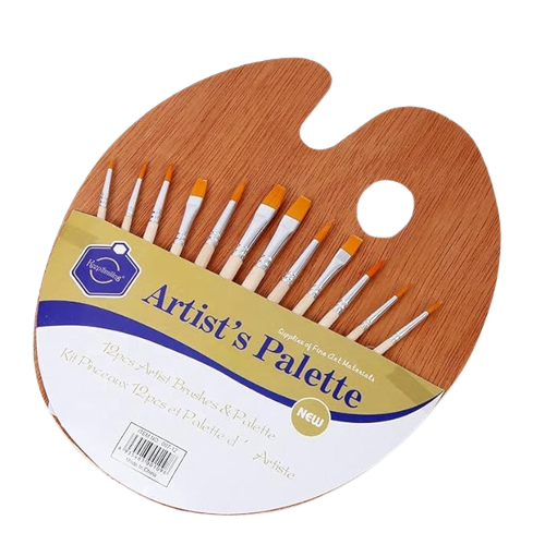 Keep Smiling Artist Palette With 12 Brushes