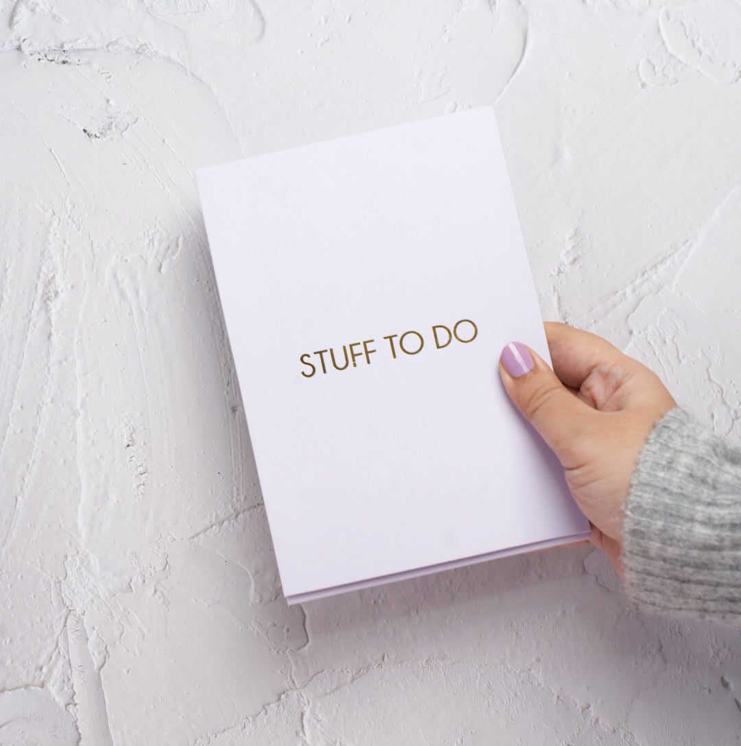 LAVENDER - STUFF TO DO NOTEPAD