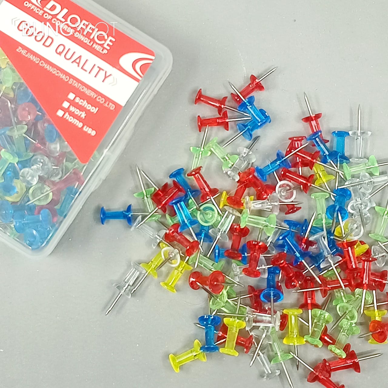 Crystal Multi Colored Push Pins Set of 100 – The Blingspot Studio