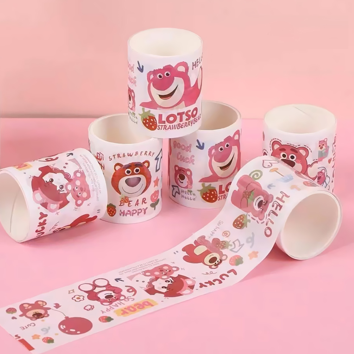 Lotso Strawberry Bear - Washi Tape