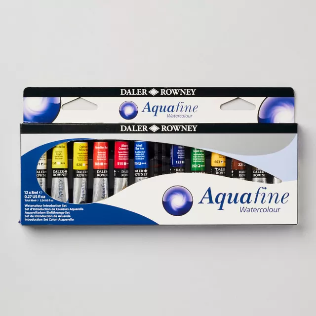 Daler Rowney - Aquafine watercolor Tube set 12x8ml