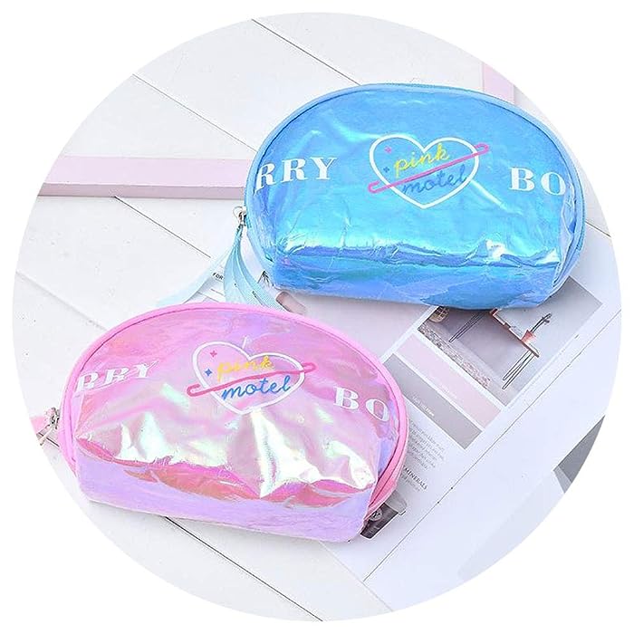 Pink &amp; Blue Hollo Neon - Make up Pouch - Style 1