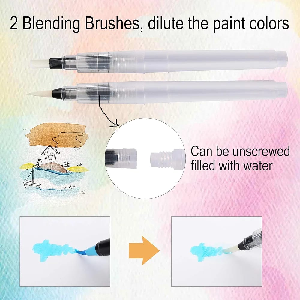 Watercolor Brush Pen Set Of 12