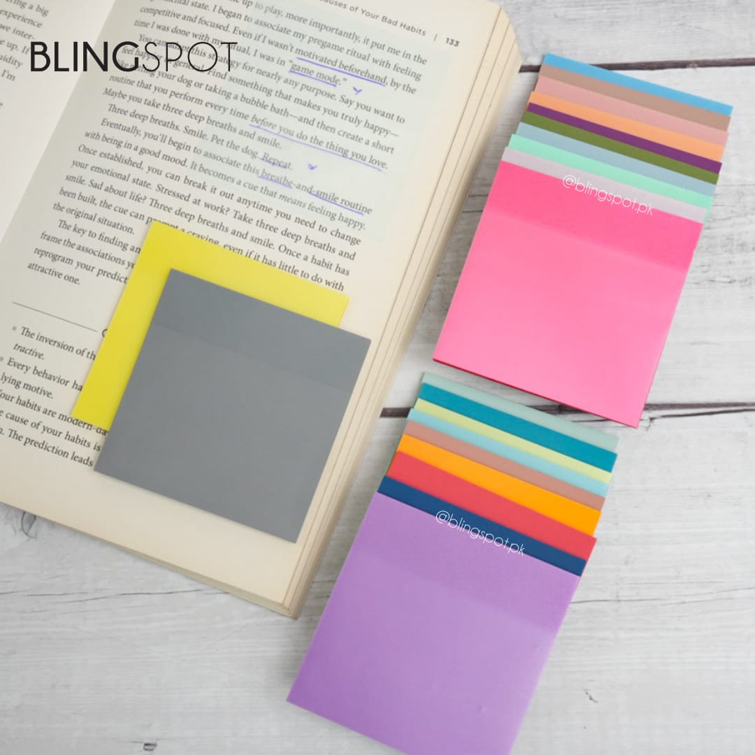 Colored Translucent Transparent Sticky Note - Style 1