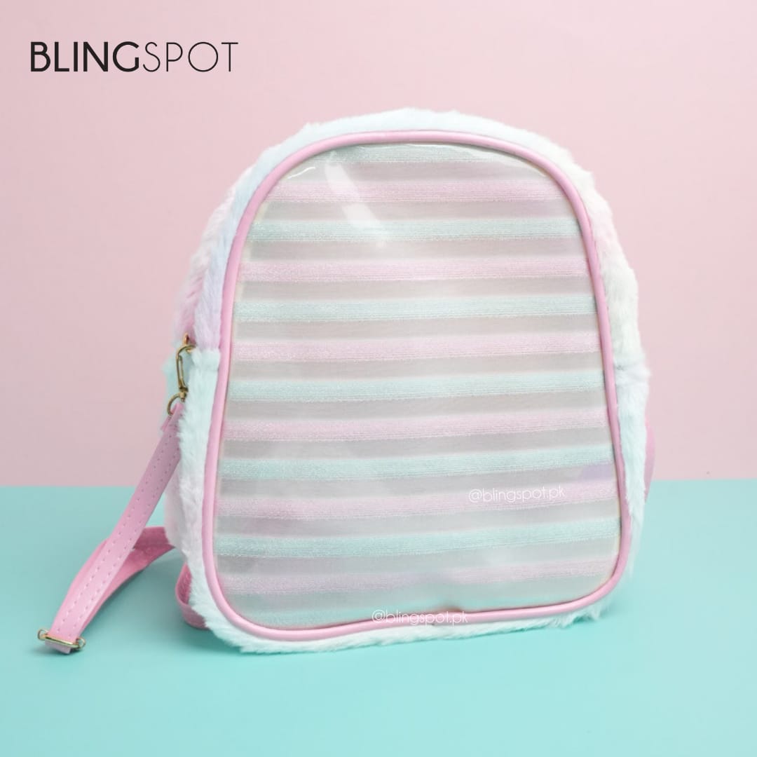 Pastels Stripe Fluffy - Shoulder Bag
