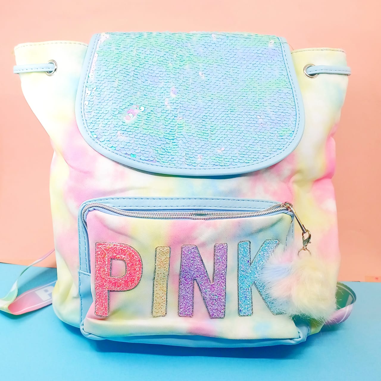 Sequin Blue Backpack