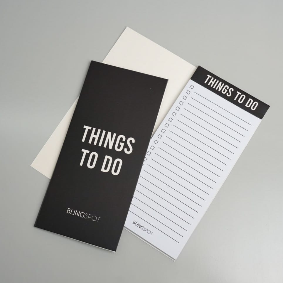 Tearable Black Things To Do - Notepad