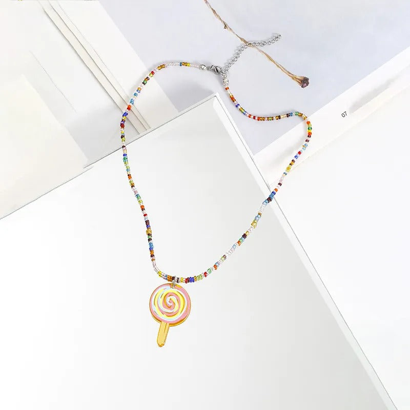 Multi Beads Necklace - Style 4