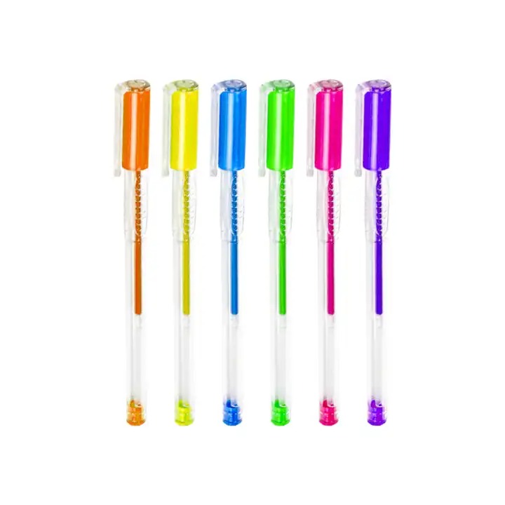 Yalong Neon Colors - Gel Ink Pen Set Of 6