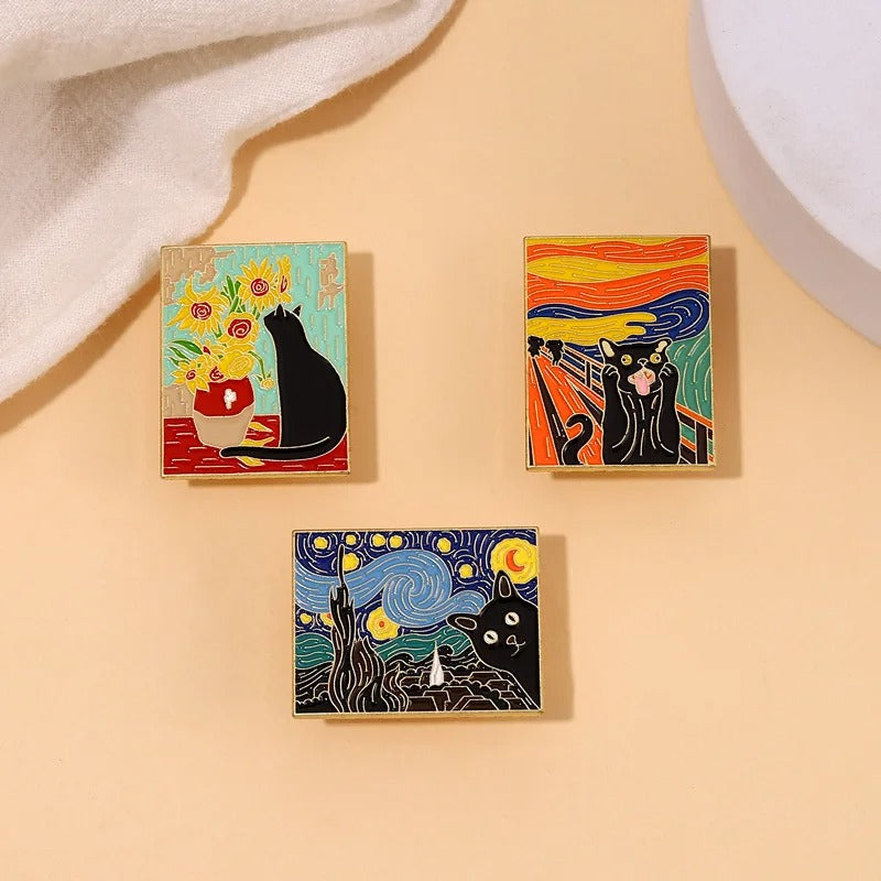 Van Gogh Series Enamel Pin - Style 2