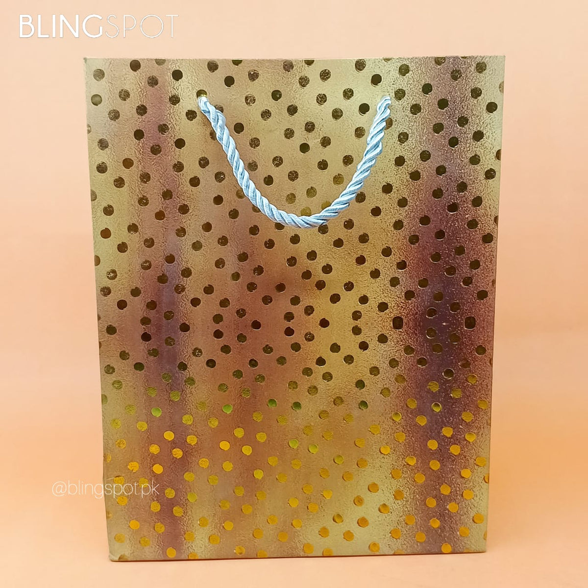 Gold Foiled Polka  - Gift Bag