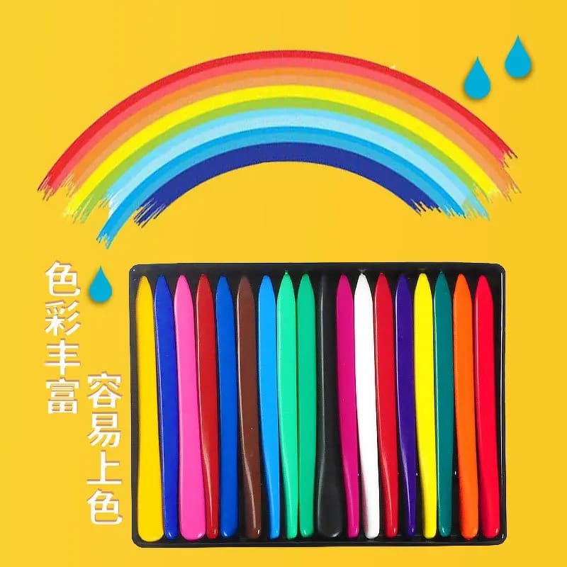 Dust Free Plastic Crayons -  Set Of 12 &amp; 24