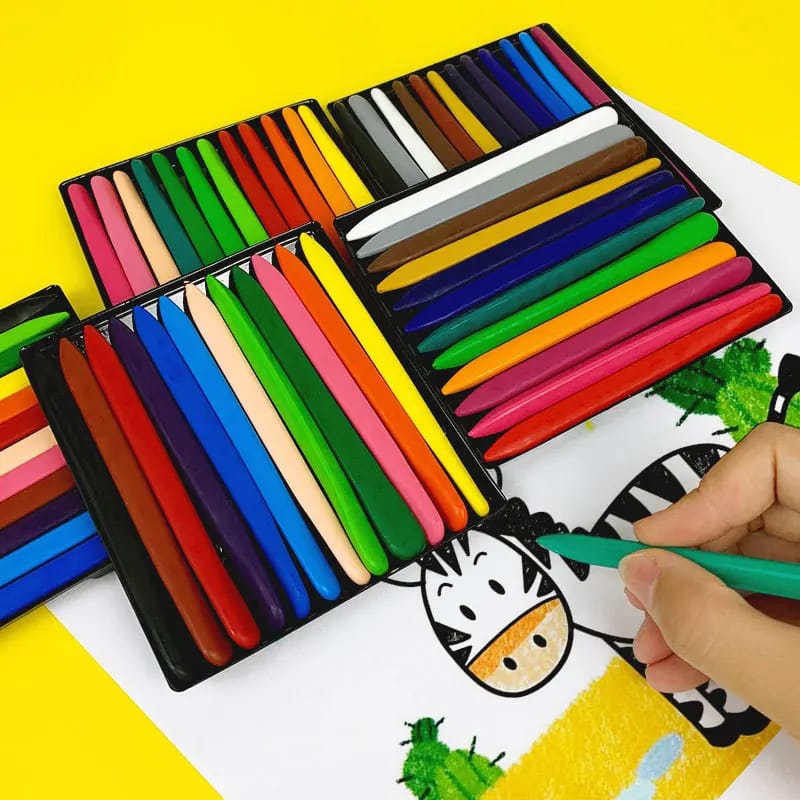 Dust Free Plastic Crayons -  Set Of 12 &amp; 24