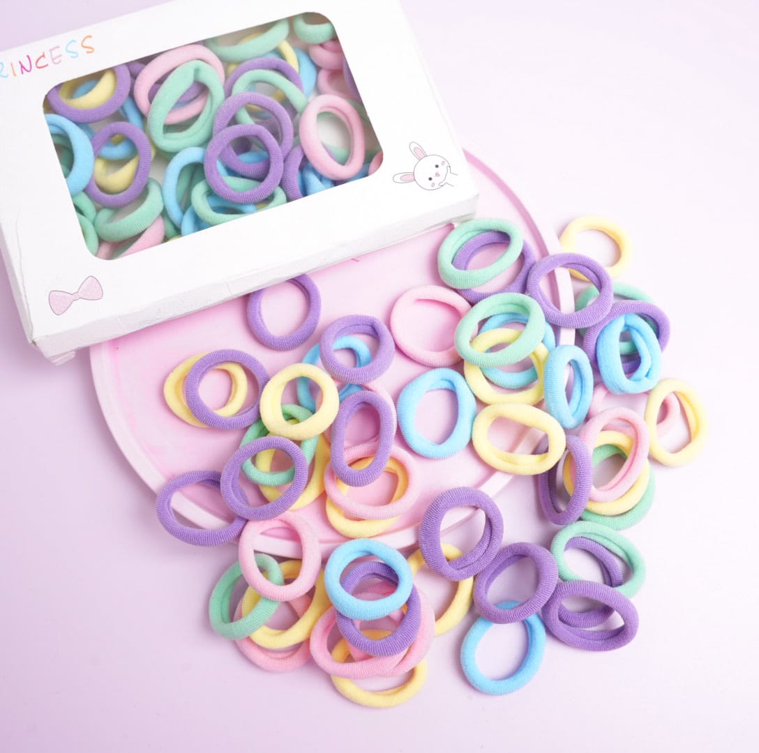 Colored - Hair Tie Box Set of 50