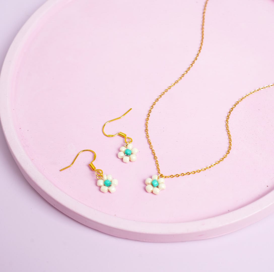 Bead Flowers Style 2 - Jewelry Set