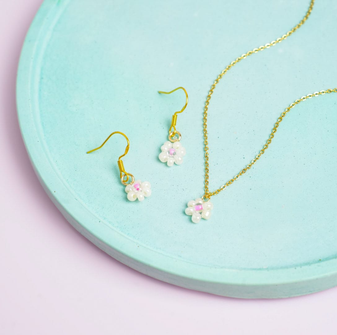 Bead Flowers Style 3 - Jewelry Set