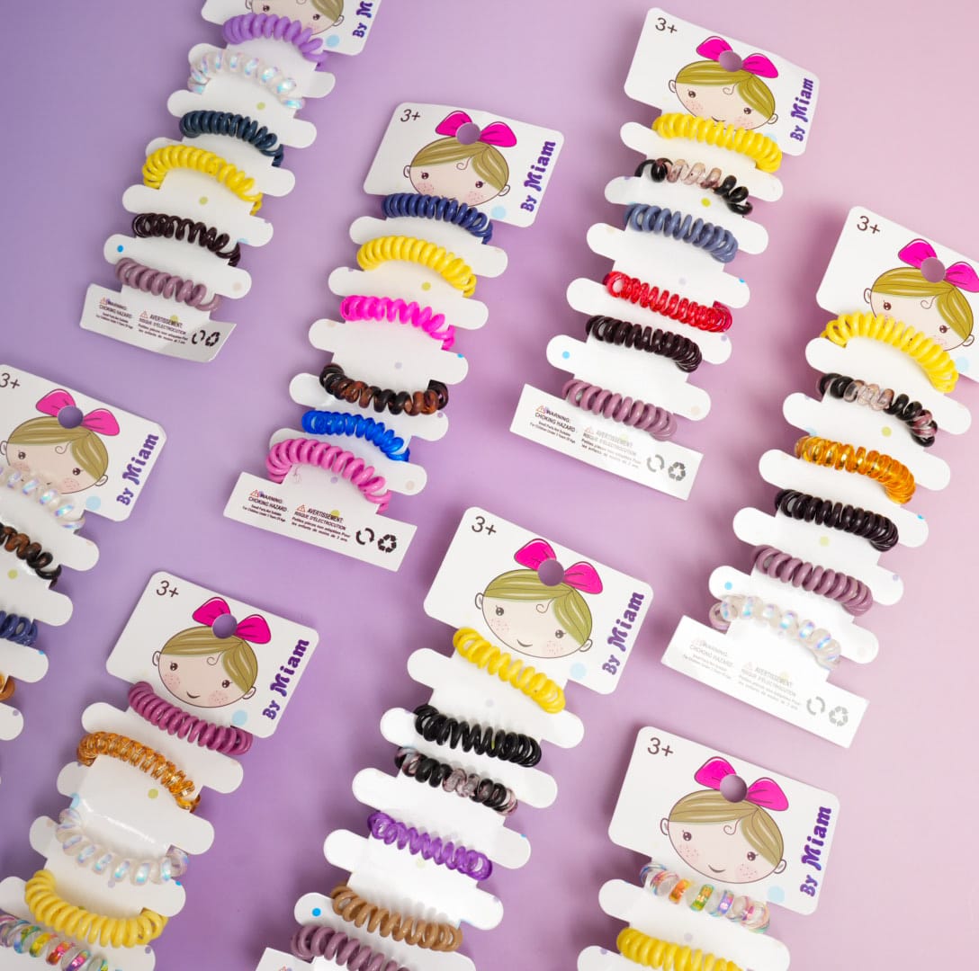 Colorful Hair Tie Set of 6 - Style 1