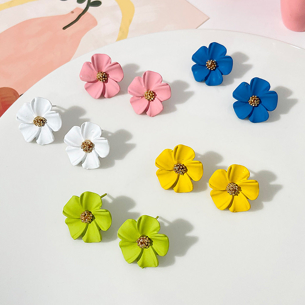 Colored Flowers - Earrings