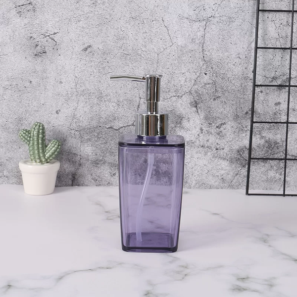 Purple Clear Hand Wash Dispenser Bottle The Blingspot Studio