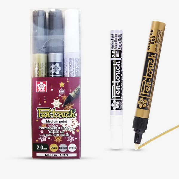 Sakura Pen Touch 2.0mm-Marker Set Of 3 - The Blingspot Studio