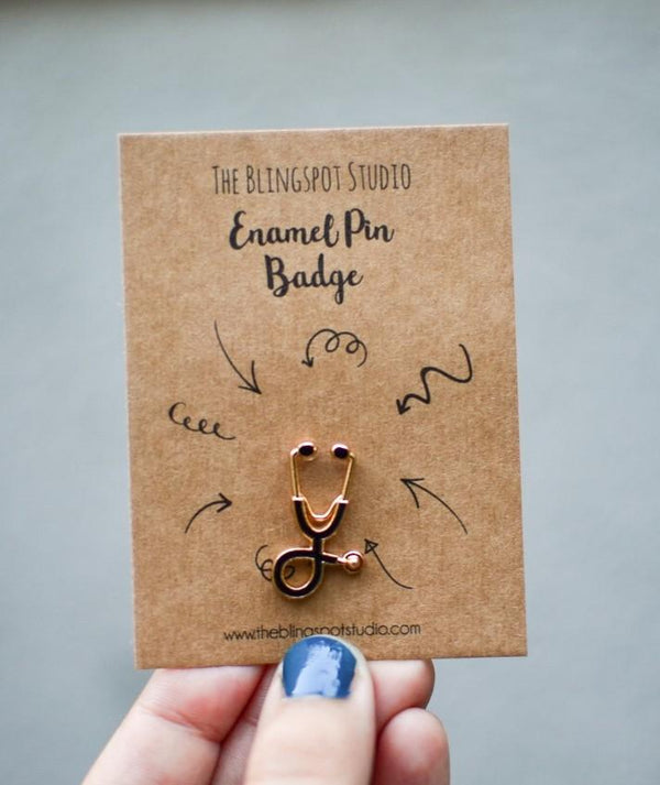 Stethoscope enamel new arrivals pin