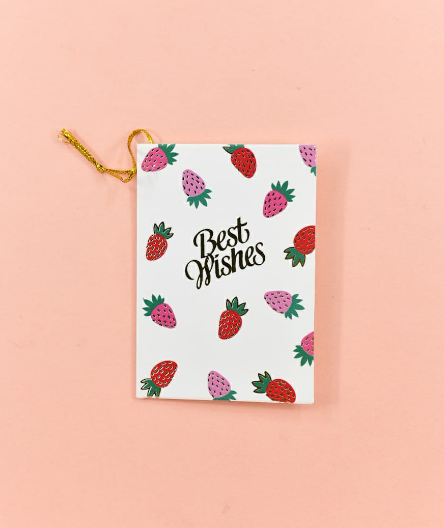 Strawberry Best Wishes - Gift Card