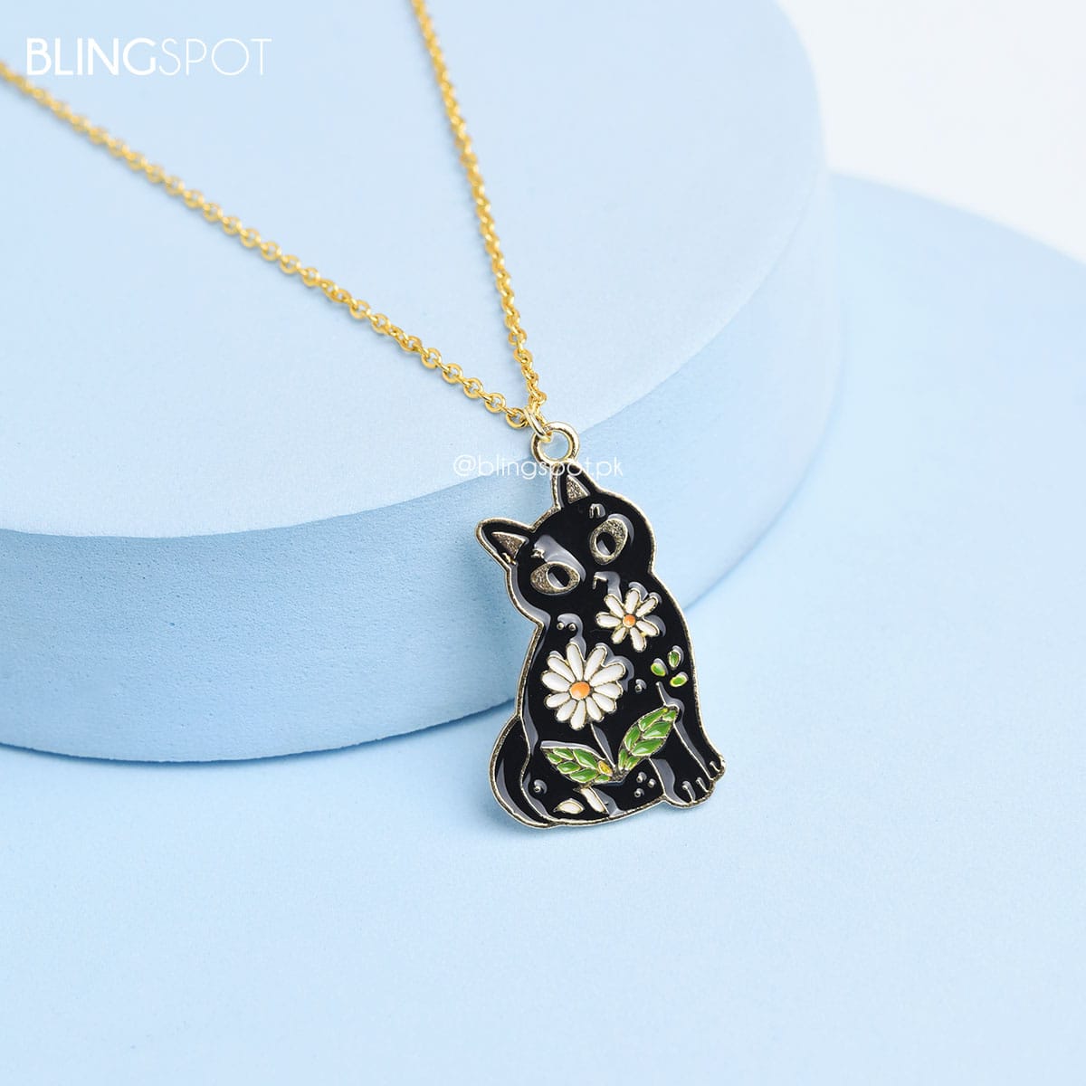 Floral Cat Necklace The Blingspot Studio