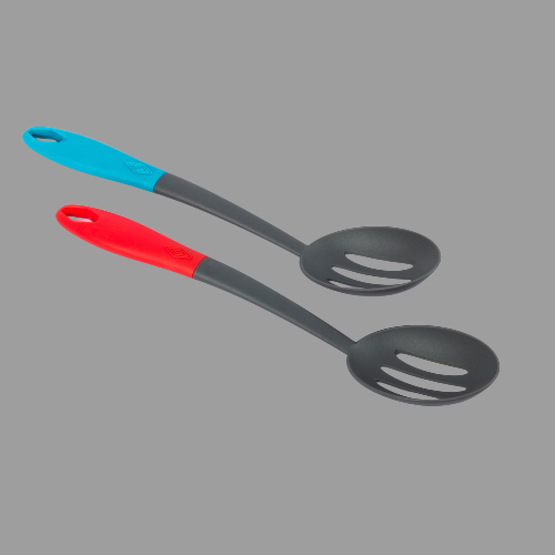 Red &amp; Blue Nylon Slotted Spoon - Brand XimiVogue