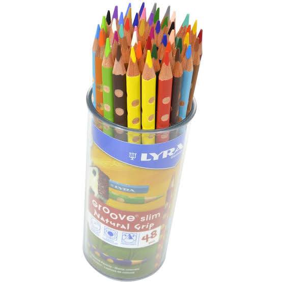Lyra Groove Slim Color Pencils Pot of 48 Pcs