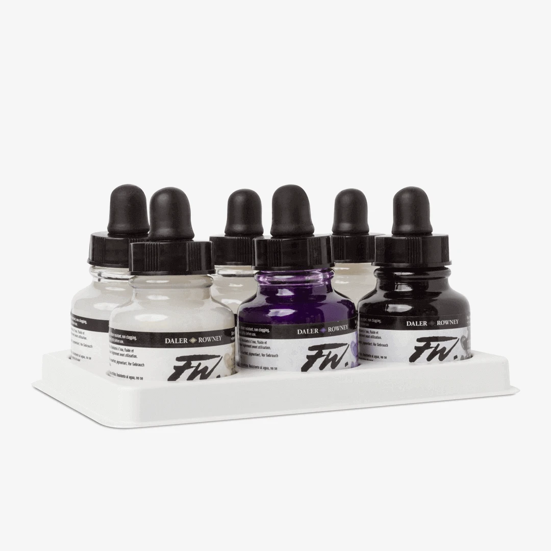 Daler Rowney - FW Shimmering Ink set of 6 ASST color 29.5ml