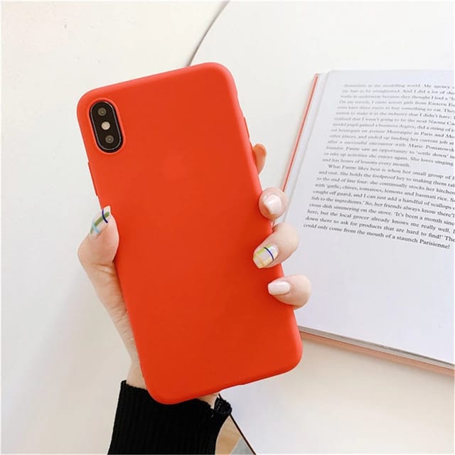 Red Silicone - Mobile Cover