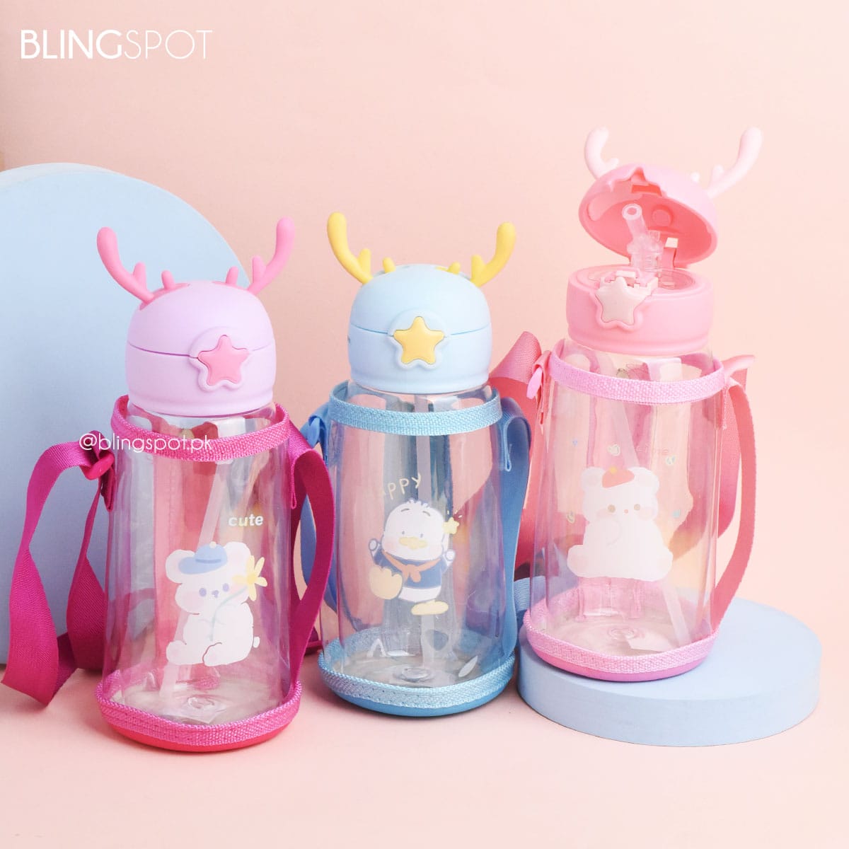 Cute Animals Style 4 Kids Water Bottle The Blingspot Studio colors-tagged-color-shades-page-4-creativebooster