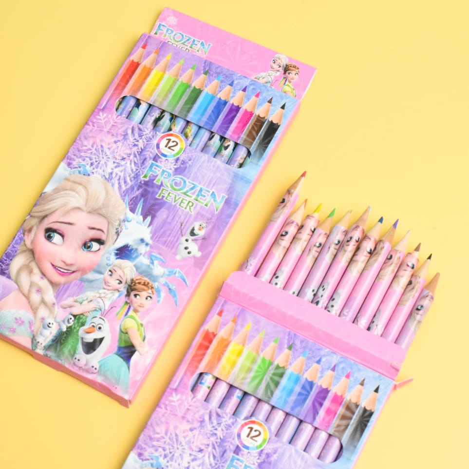 Frozen - Kids Pencil Color Set Of 12