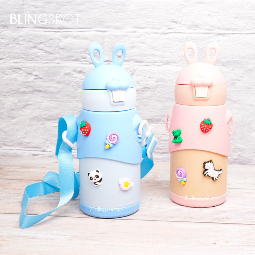 Hello Rabbit Water Bottle The Blingspot Studio