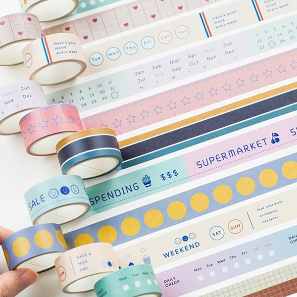 Week Planner - Washi Tape - The Blingspot Studio