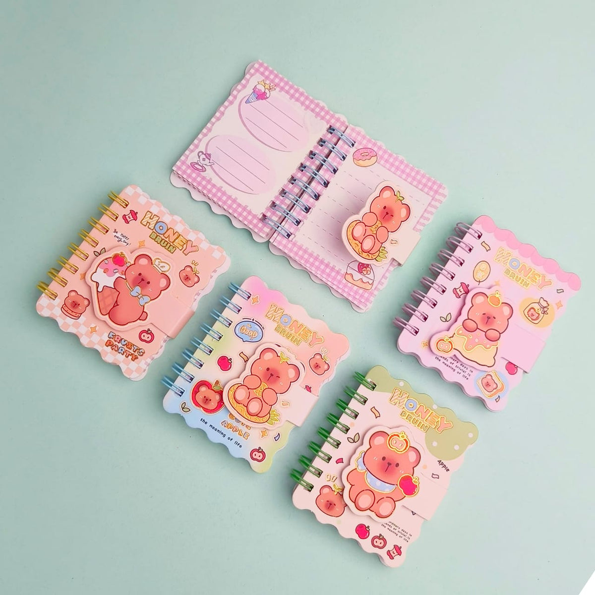 Honey Bear Mini Diary  - Notebook / Journal