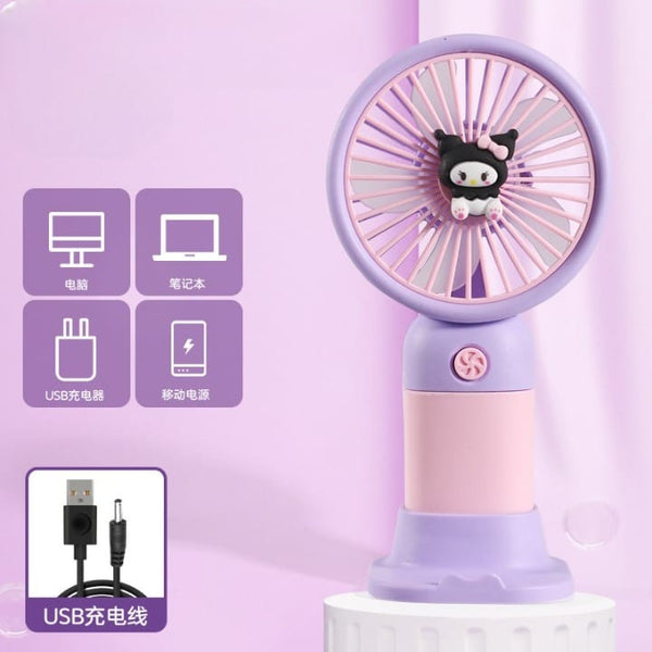 Kuromi Mini Handheld  - Portable Fan