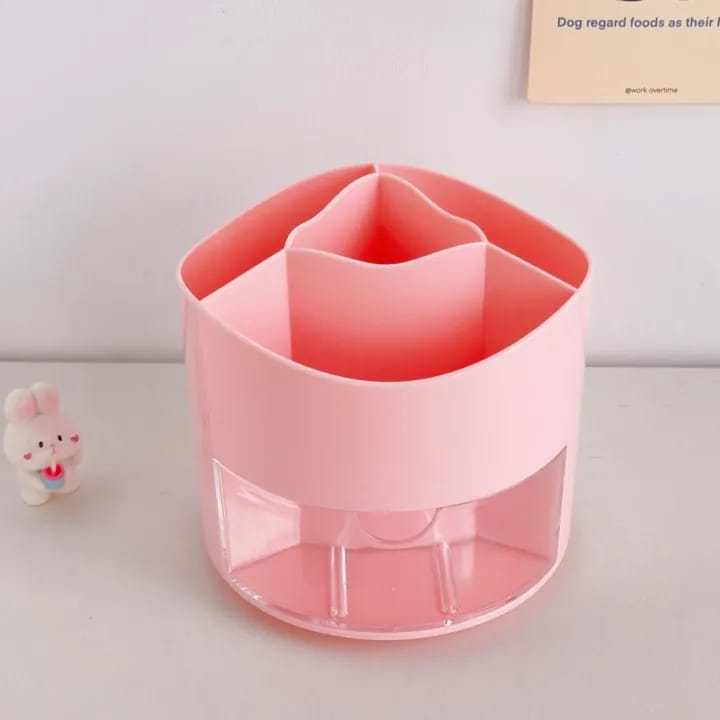 Rotary Pink - Stationery Organizer &amp; Makeup Brushes Holder