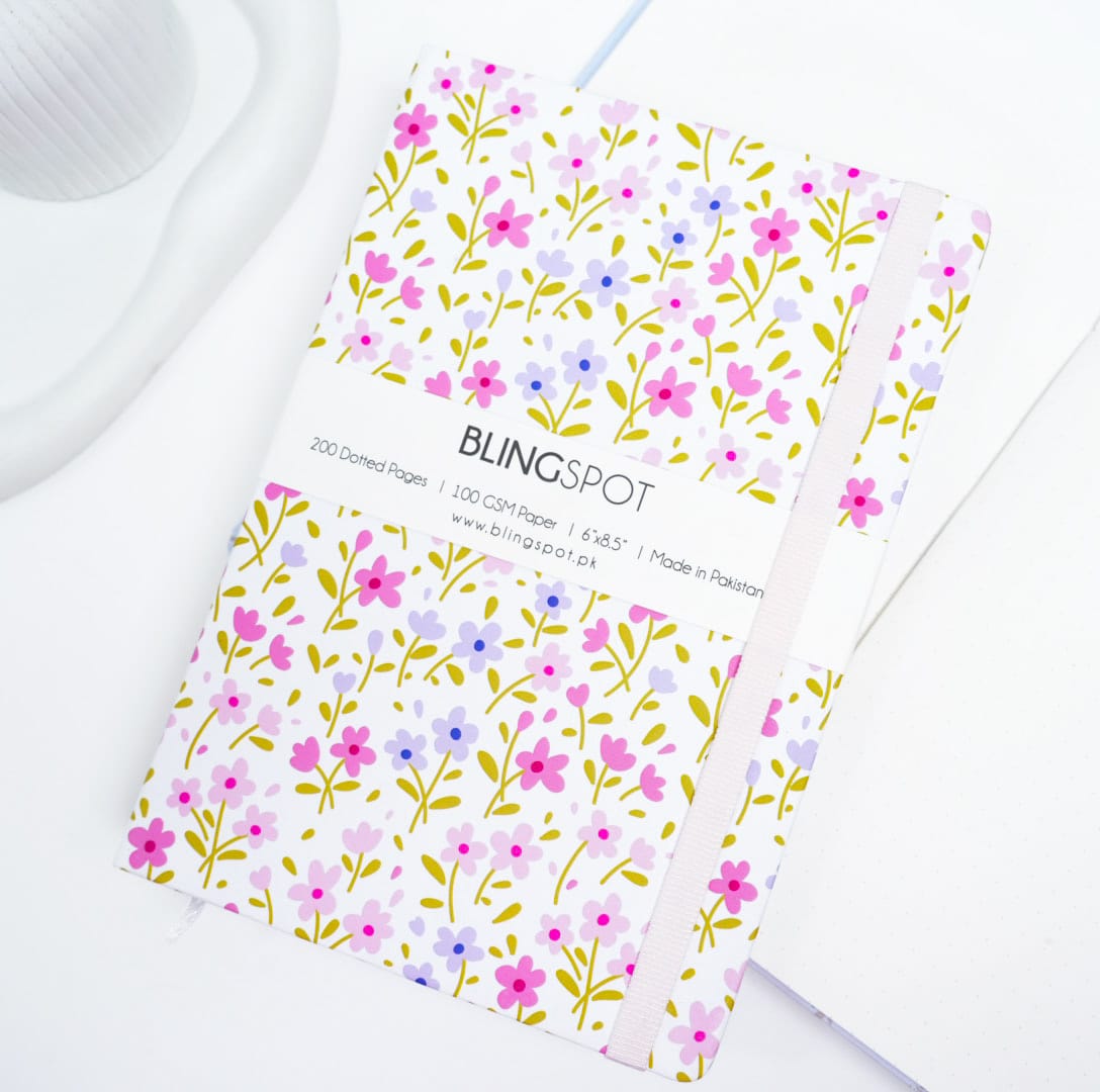 Funky Florals - Dotted &amp; Lined Journal
