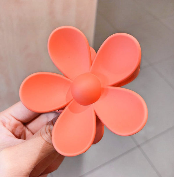 Orange Flower - Hair Claw Style 3