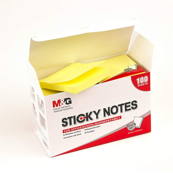 M&G Yellow Notepad - Sticky Note 76x76