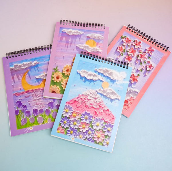 Dream Day & Florals Spiral - Artistic Print Sketch Book