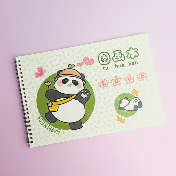 Funky Panda - Sketch Pad Style 1 + 1 FREEE STICKER SHEET