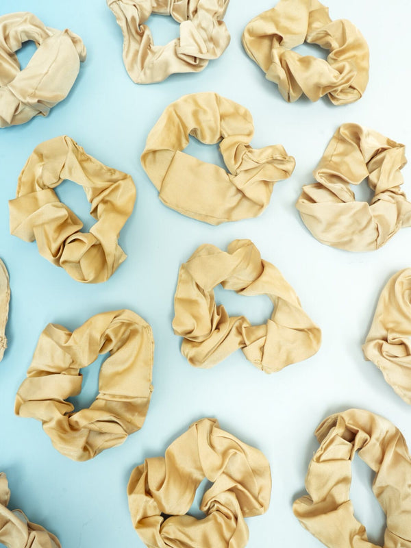 Silk Series Beige  - Hair Scrunchie