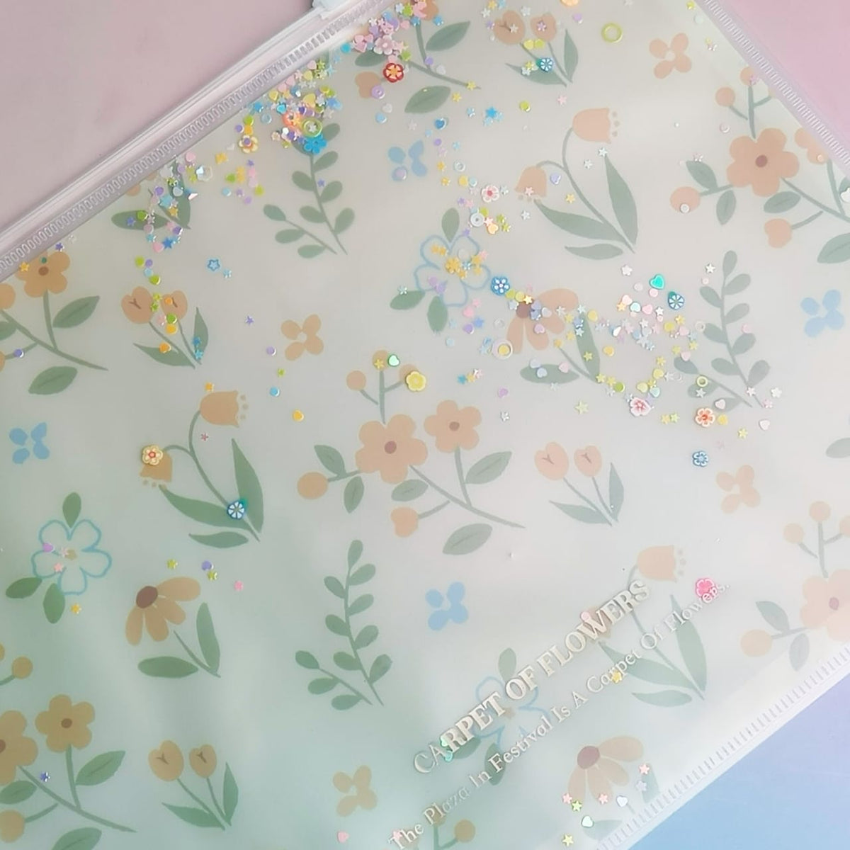 Carpet of Flowers - Document Folder Large Pouch