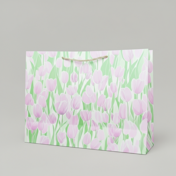 Fortune Flowers Floral - Gift Bag Style 1