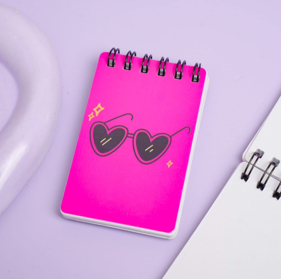 Classy Heart Shades - Mini Notepad