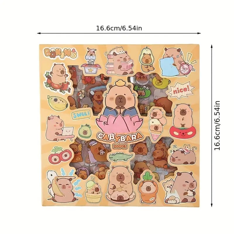 Capybara Bear - Set Of 100 Sticker Sheets