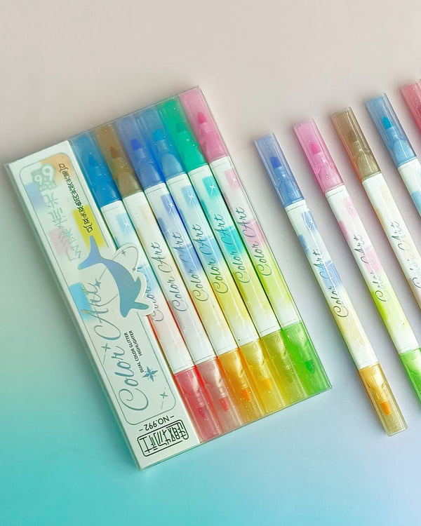 Color Art Glitter Dual - Highlighter Set Of 6 ( 12 Colors )